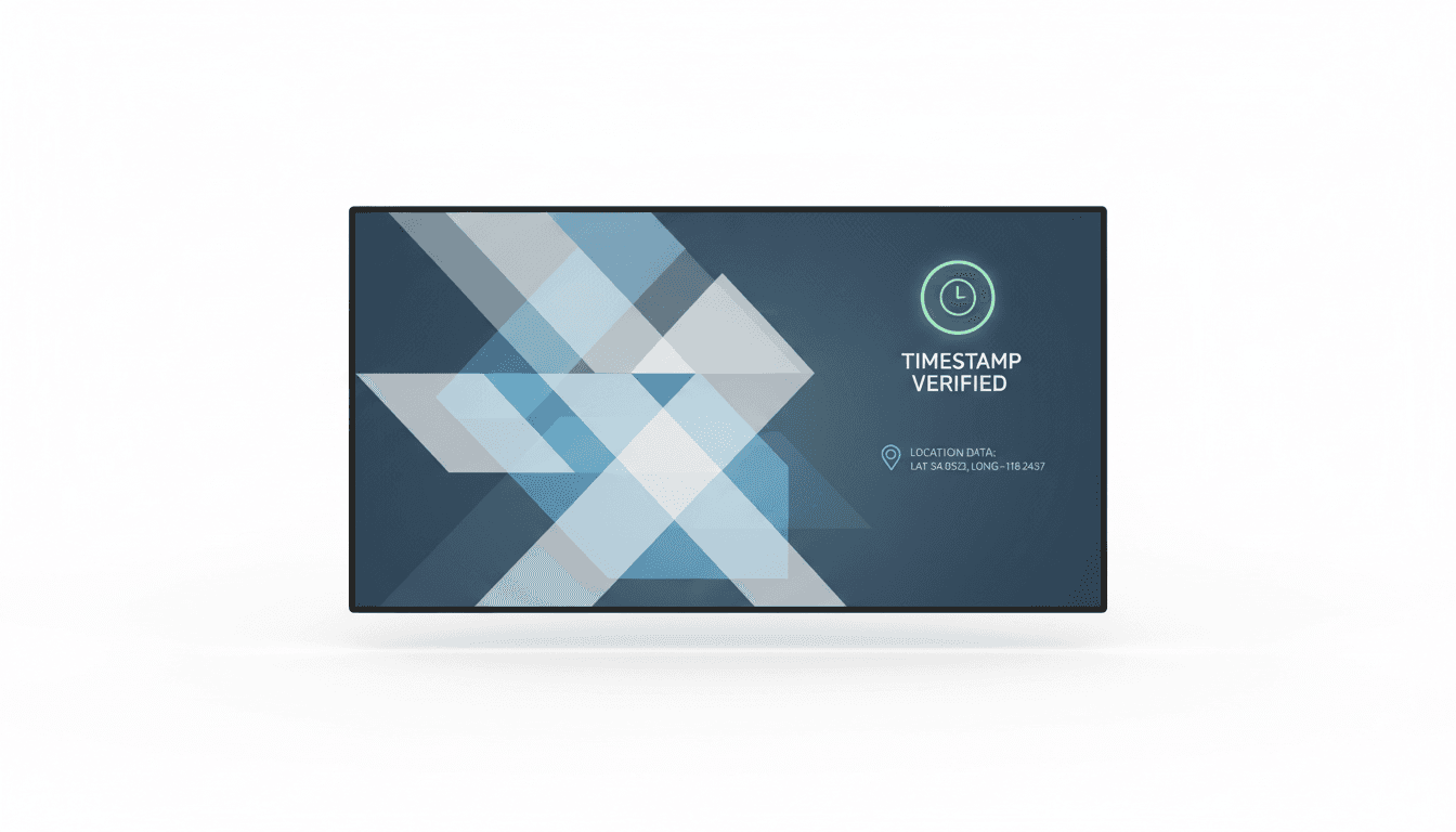 Liability proof documentation with verified timestamp and location