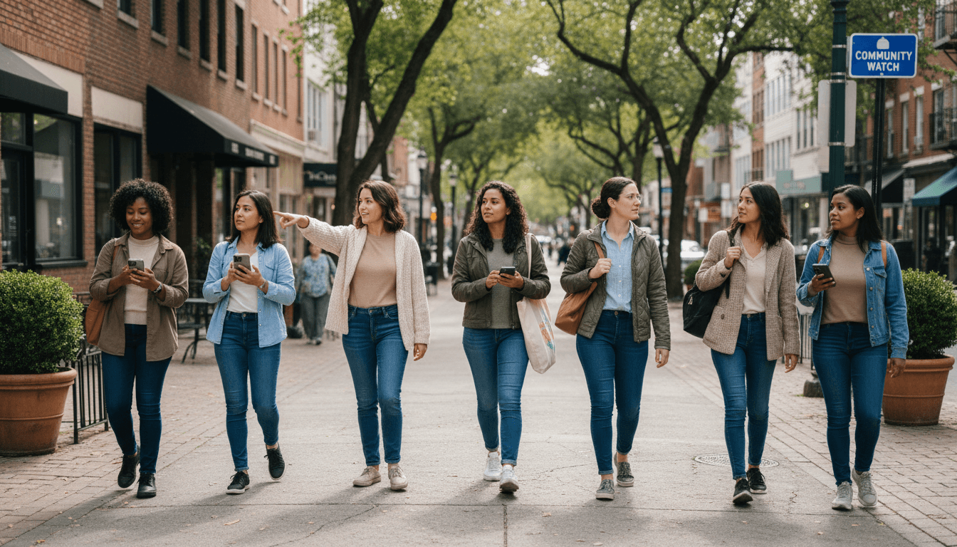 Friends out together knowing they have protection activated