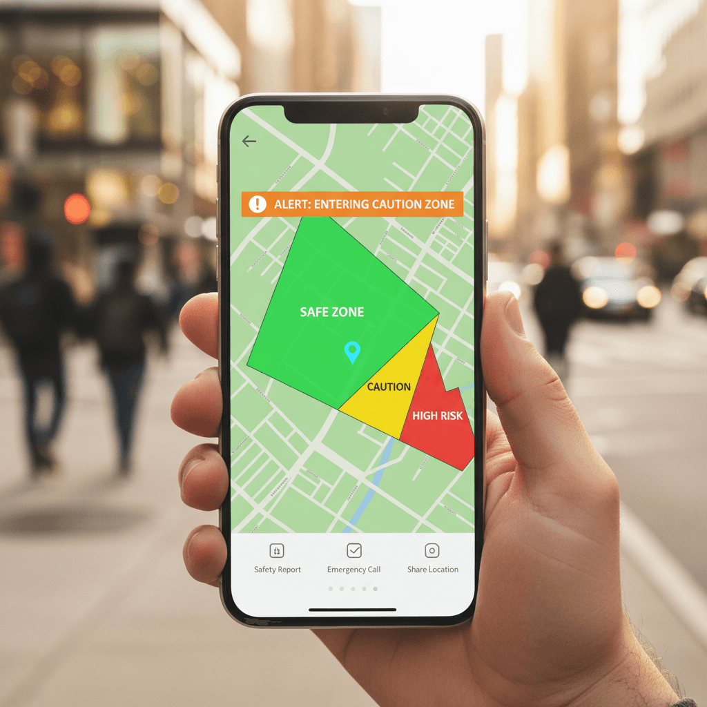 SafeSpot alert system notifying trusted contacts automatically